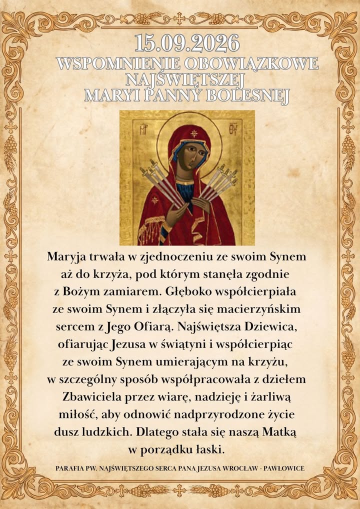  Parafia p.w. Najświętszego Serca Pana Jezusa we Wrocławiu-Pawłowicach
