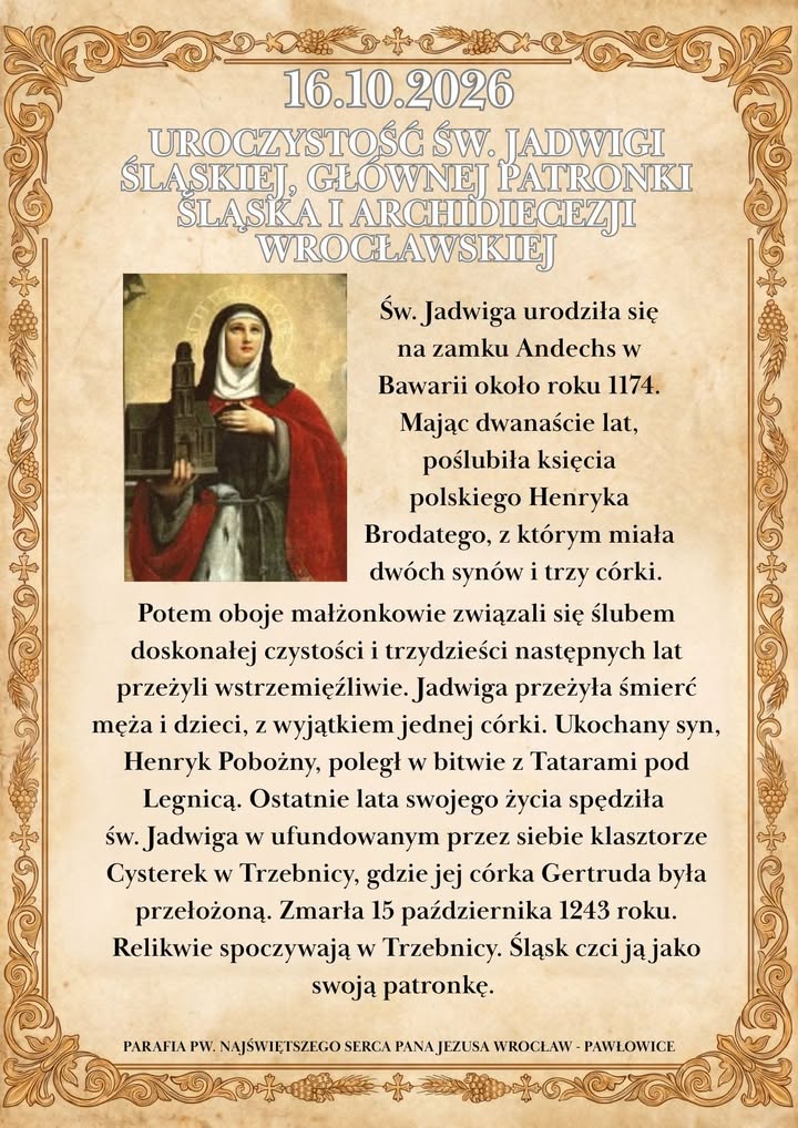  Parafia p.w. Najświętszego Serca Pana Jezusa we Wrocławiu-Pawłowicach